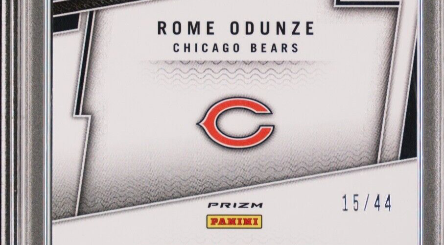 2024 NATIONAL ROME ODUNZE VIP GOLD ROOKIES | #15/44 PSA 8 (RC) JERSEY MATCH