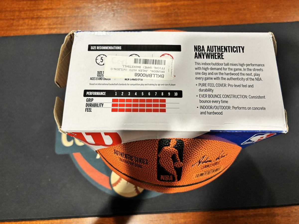 Jalen Brunson Signed Basketball New York Knicks Autograph