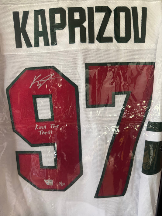 Kirill Kaprizov 'Kirill the Thrill' Limited Edition Signed Jersey