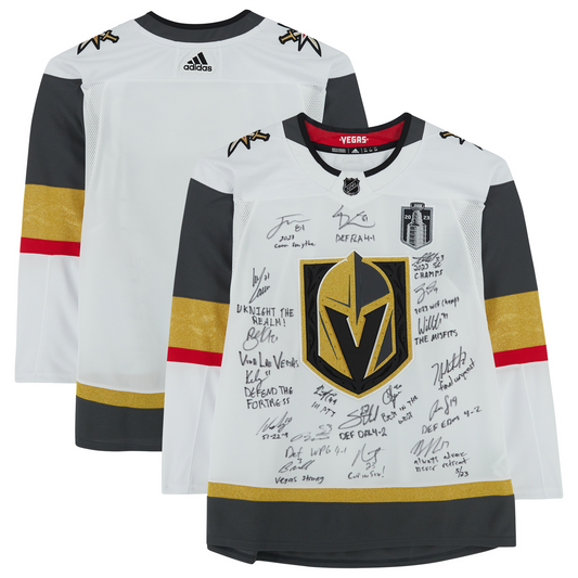 Champions Forever – 2023 Vegas Golden Knights Team-Signed Stanley Cup Jersey