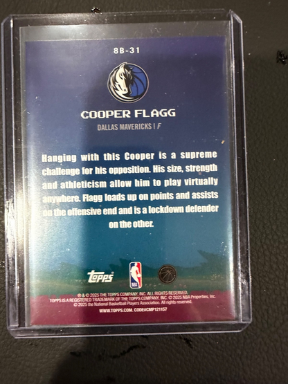 2025-26 Topps NBA 8-Bit Ballers #8B-31 Cooper Flagg Rookie Card RC Mavericks