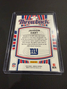 2025 JAXSON DART DONRUSS RATED ROOKIE “THROWBACK” NEW YORK GIANTS RC