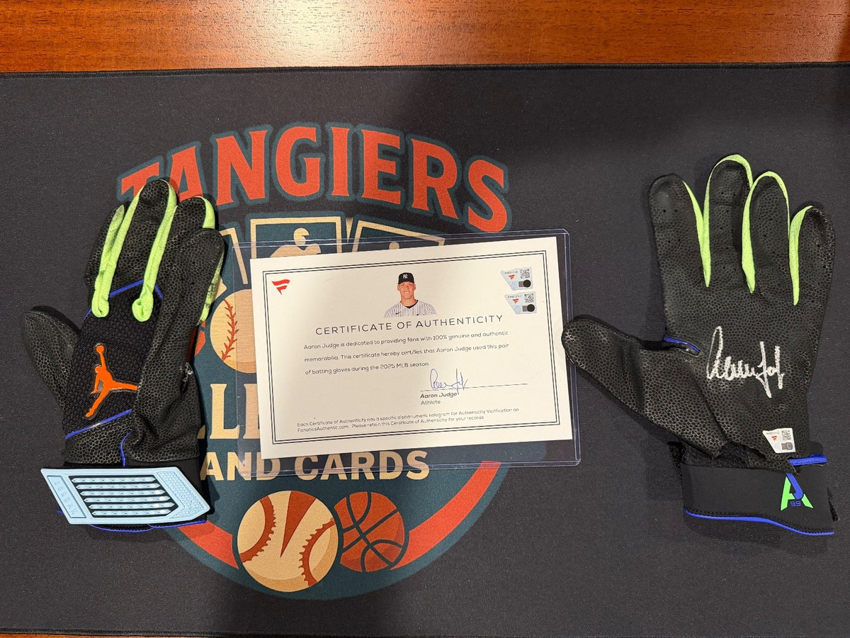 Aaron Judge 2025 MVP Season Game-Used & Dual Signed Batting Gloves (Fanatics)
