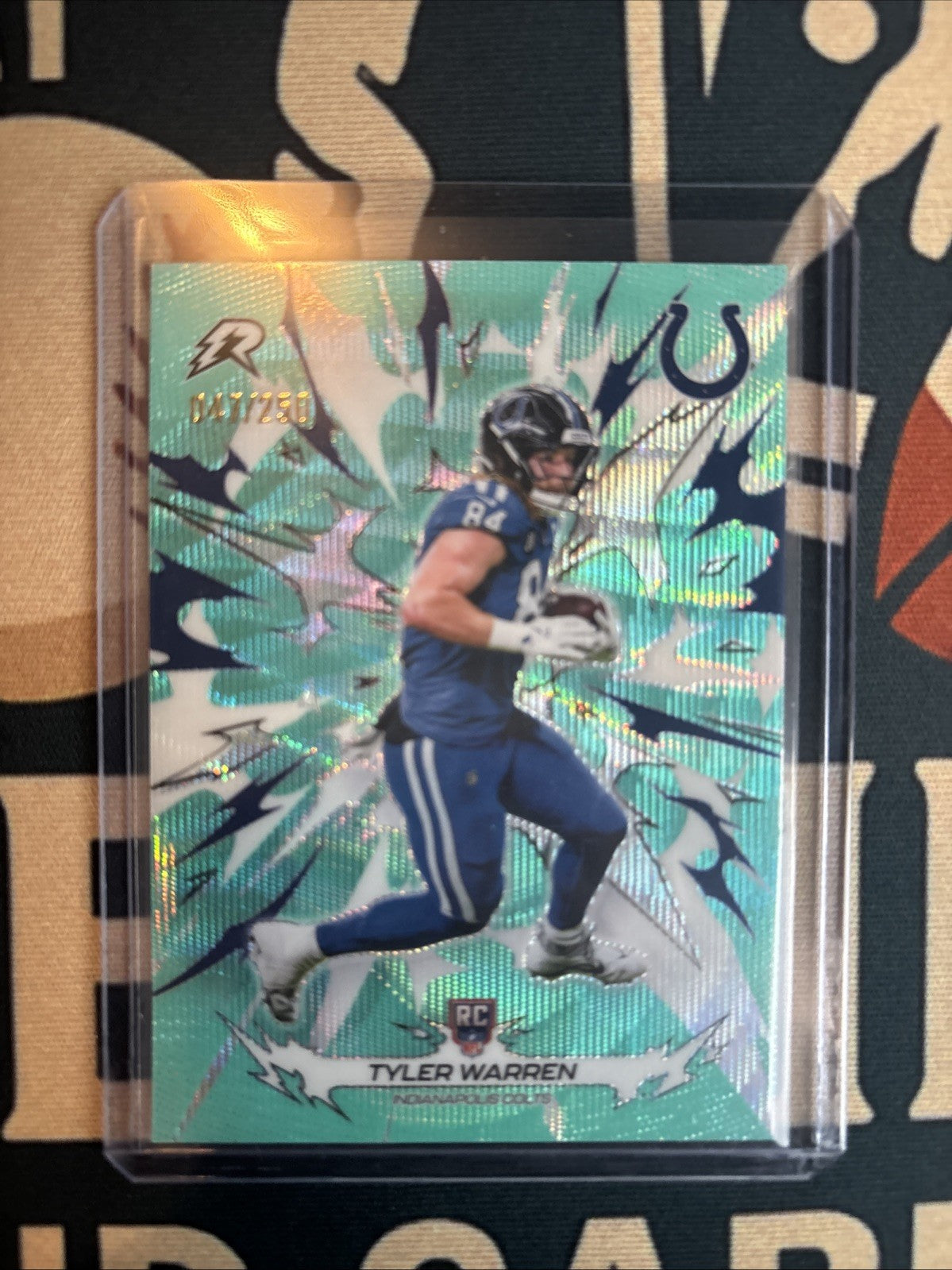 Topps Resurgence Rookie Tyler Waren /250 Blue Football