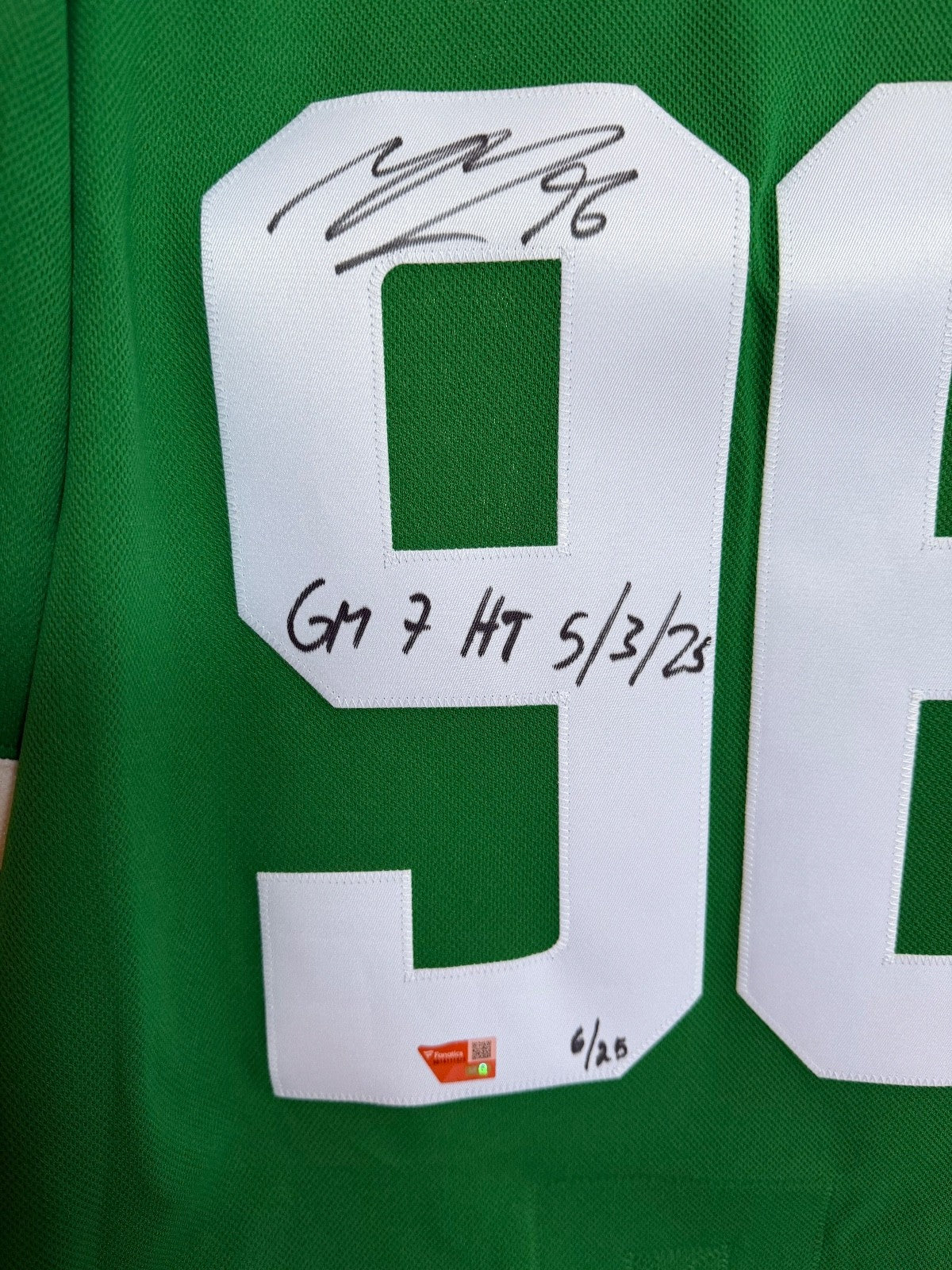 Mikko Rantanen Signed Jersey /25 – “GM 7 HT 5/3/23” Inscribed – Fanatics Auth