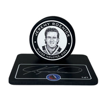 Jeremy Roenick Hall of Fame Legends Signed Puck and Display Stand Limted 3/5