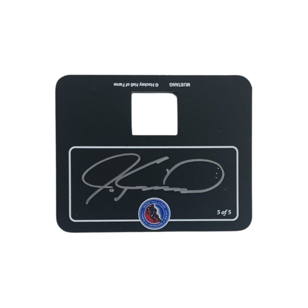 Jeremy Roenick Hall of Fame Legends Signed Puck and Display Stand Limted 3/5