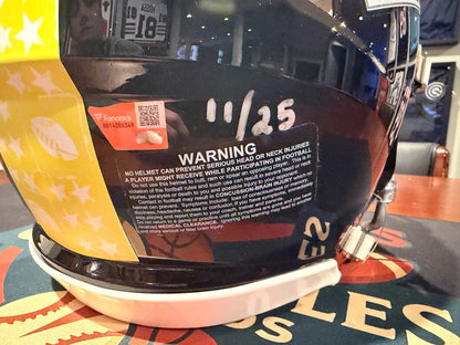 Jaxon Smith-Njigba Signed Full Size Authentic Super Bowl Inscribed Helmet