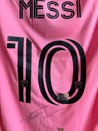 Lionel Messi Signed Inter Miami 2025 Pink Home Jersey Shirt 10 MLS ICONS COA