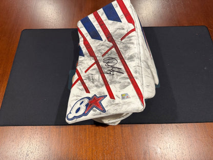 Igor Shesterkin Signed Game-Used Blocker Vezina Season Fanatics Auth LE