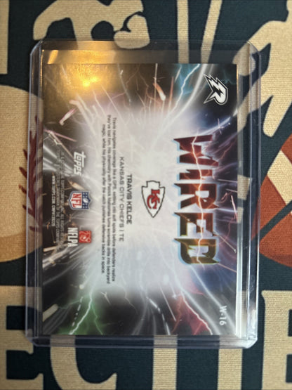 Topps Travis Kelce WIRED W-16 Insert KCChiefs Football Card SSP Case Hit