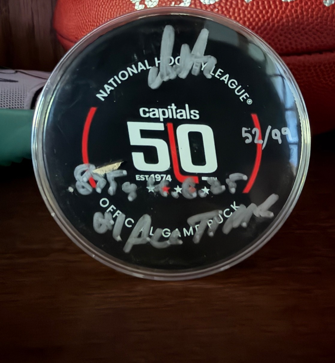 Alex Ovechkin Signed Washington Capitals Puck #1 All Time LE /99 Fanatics COA