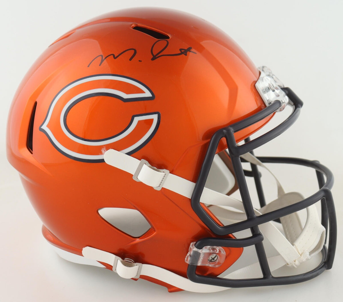 Montez Sweat Signed Bears Full-Size Flash Alternate Speed Replica Helmet (BAS)
