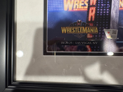 John Cena Farewell Wrestemania 17X Champion Signed / Multi Inscribed Photo to 25