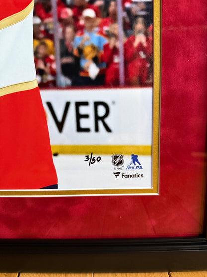 Sam Reinhart Signed Framed Stanley Cup Photo LE /50 Fanatics Authentic COA