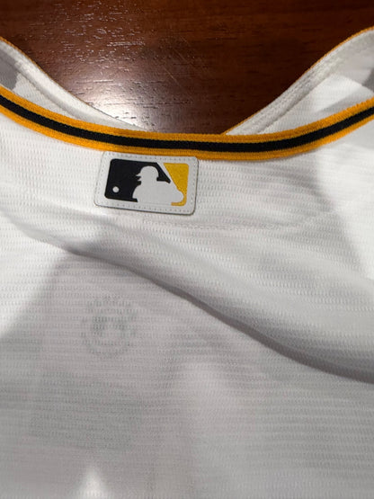 Konnor Griffin Pirates Signed White Nike Replica Jersey w/2024 9th Pick Insc