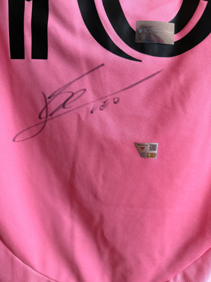 Lionel Messi Signed Inter Miami 2025 Pink Home Jersey Shirt 10 MLS ICONS COA