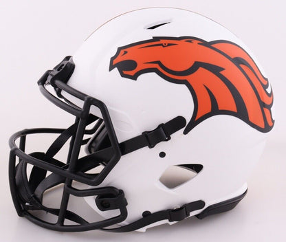 Bo Nix Signed Authentic Denver Broncos Full Sized On-Field Helmet Beckett Auto