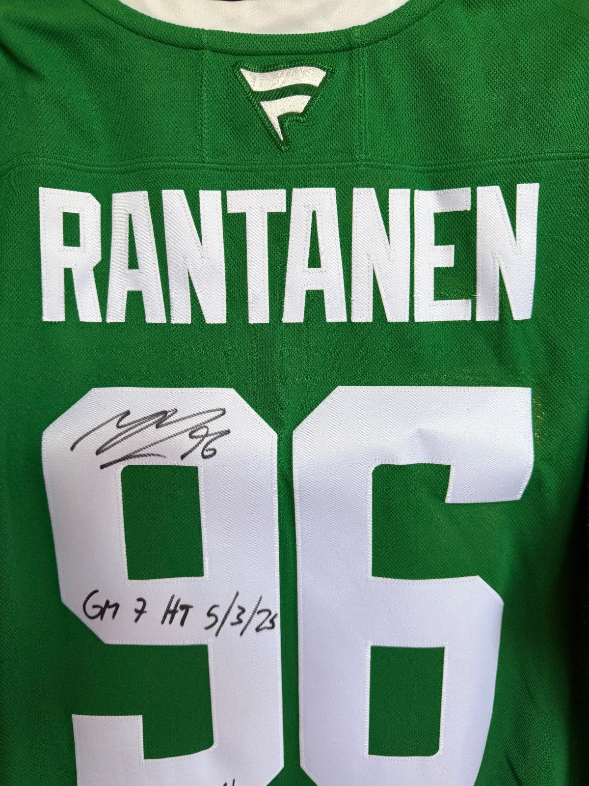 Mikko Rantanen Signed Jersey /25 – “GM 7 HT 5/3/23” Inscribed – Fanatics Auth