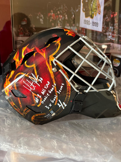 Martin Brodeur 1/1 Signed Goalie Mask Fanatics LE 1 of 1 Multi Inscribed HOF Dev
