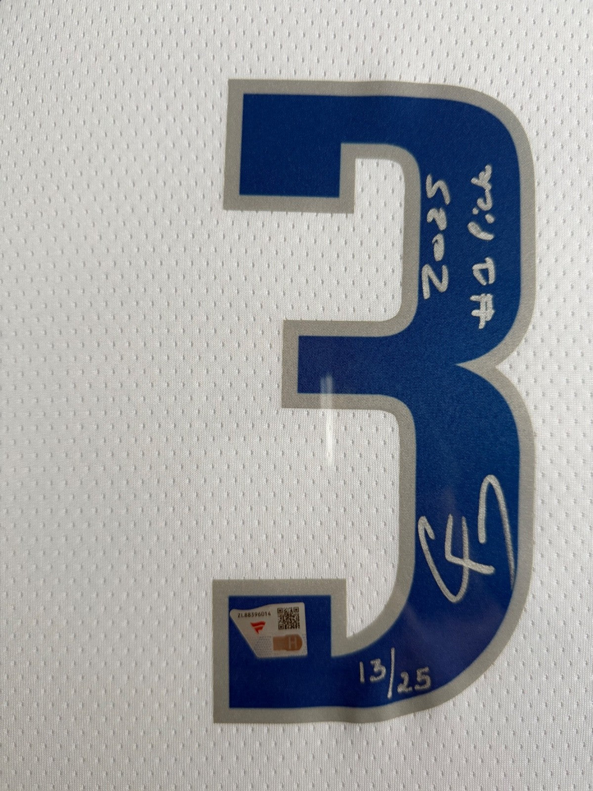 Cooper Flagg Signed & Dual-Inscribed Blue Dallas Mavericks Authentic Home Jersey
