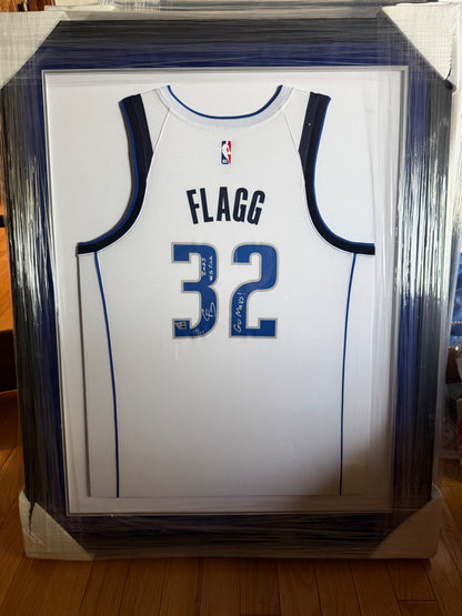 Cooper Flagg Signed & Dual-Inscribed Blue Dallas Mavericks Authentic Home Jersey