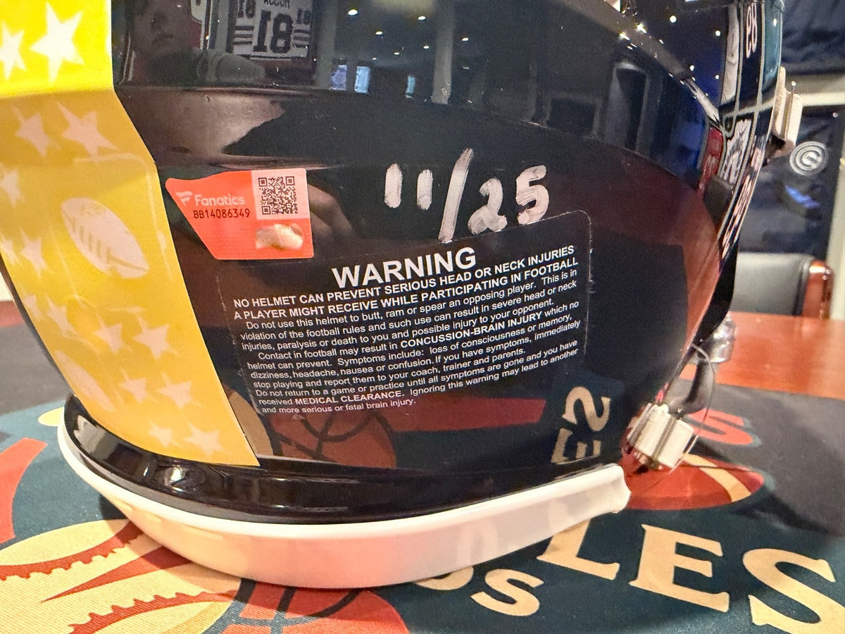 Jaxon Smith-Njigba Signed Full Size Authentic Super Bowl Inscribed Helmet