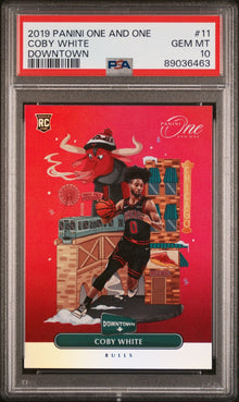 2019 Panini One & One Colby White #11 Rookie Downtown PSA 10
