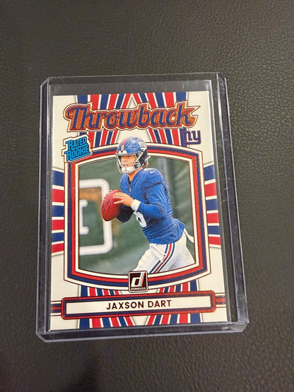 2025 JAXSON DART DONRUSS RATED ROOKIE “THROWBACK” NEW YORK GIANTS RC