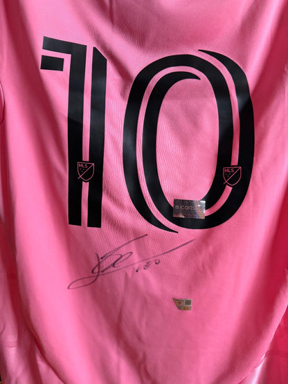 Lionel Messi Signed Inter Miami 2025 Pink Home Jersey Shirt 10 MLS ICONS COA