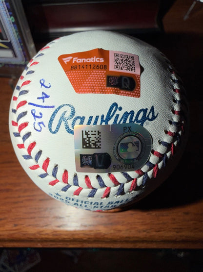 Pete Crow-Armstrong Signed 2025 MLB All-Star Baseball Inscribed /25 Fanatics