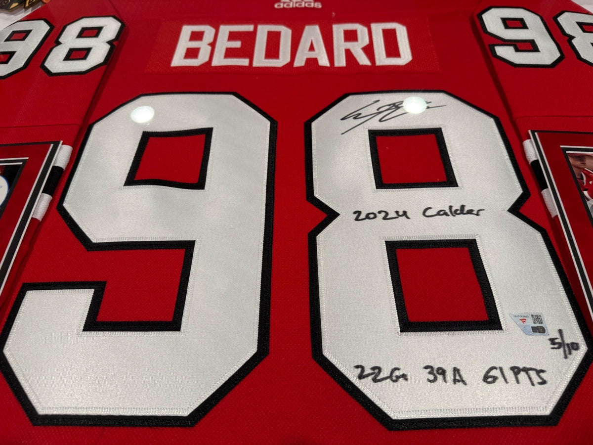 Connor Bedard Signed/Inscribed Rookie Jersey –5/10 Chicago Blackhawks-Fanatics