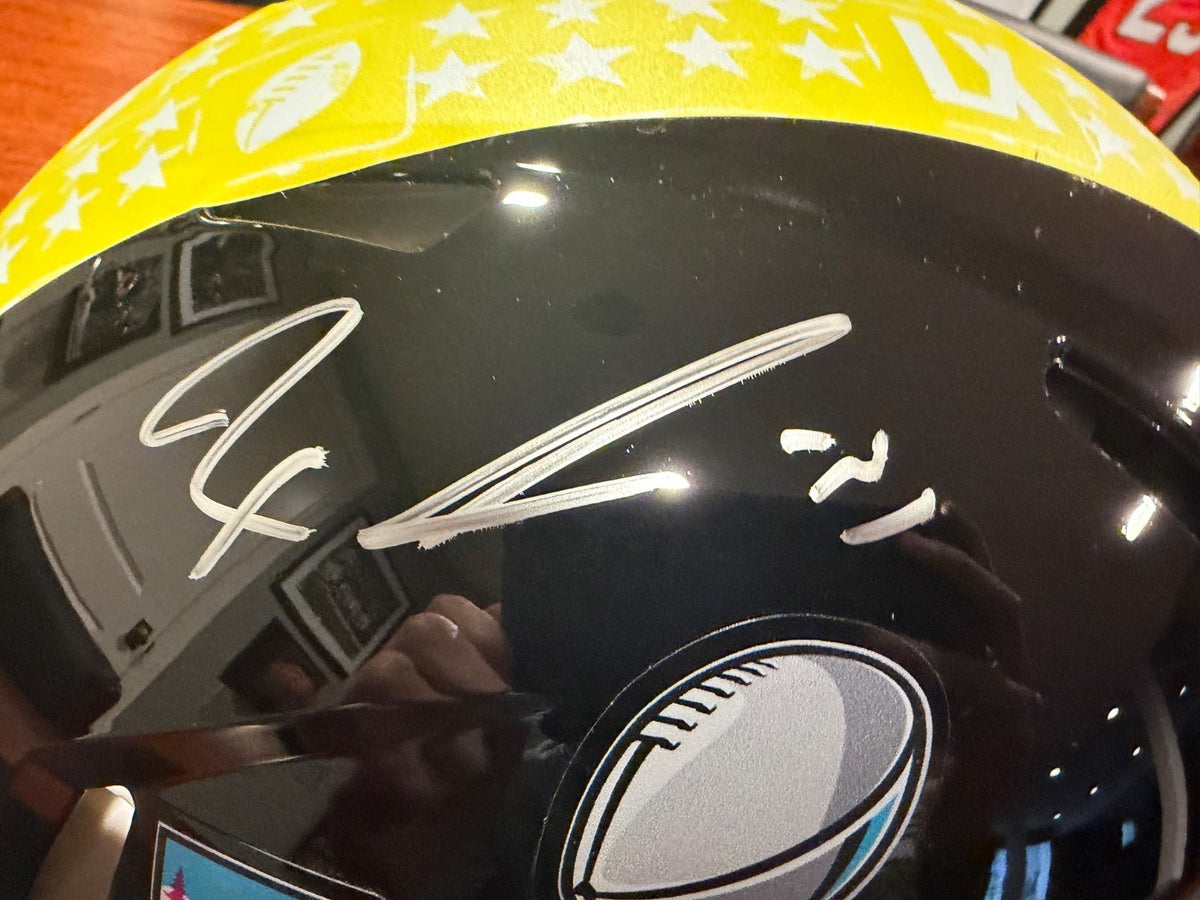 Jaxon Smith-Njigba Signed Full Size Authentic Super Bowl Inscribed Helmet