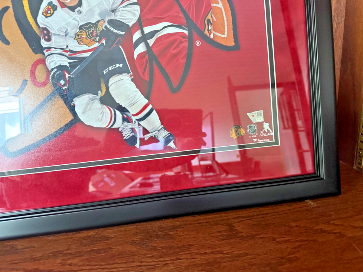 Connor Bedard Art by Brian Konnick Limited to 10 Signed / Inscribed 16X10 Framed