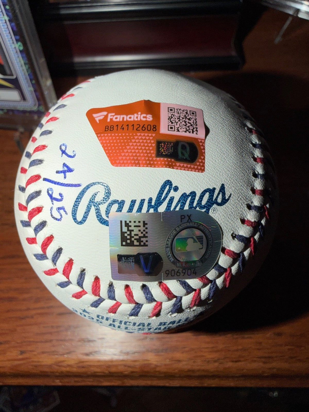 Pete Crow-Armstrong Signed 2025 MLB All-Star Baseball Inscribed /25 Fanatics