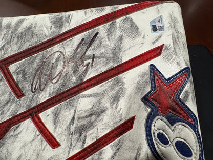 Igor Shesterkin Signed Game-Used Blocker Vezina Season Fanatics Auth LE
