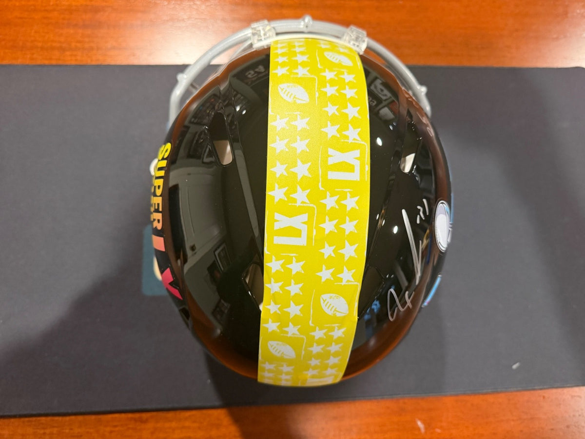 Jaxon Smith-Njigba Signed Full Size Authentic Super Bowl Inscribed Helmet