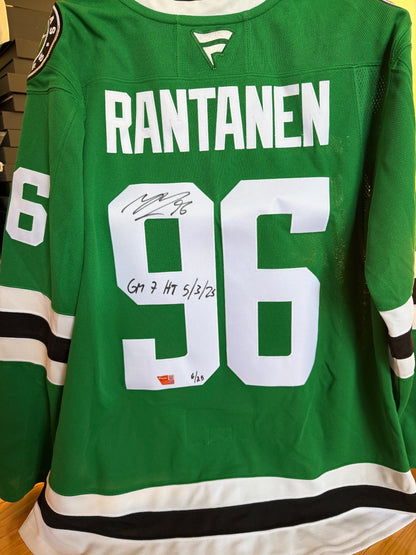 Mikko Rantanen Signed Jersey /25 – “GM 7 HT 5/3/23” Inscribed – Fanatics Auth