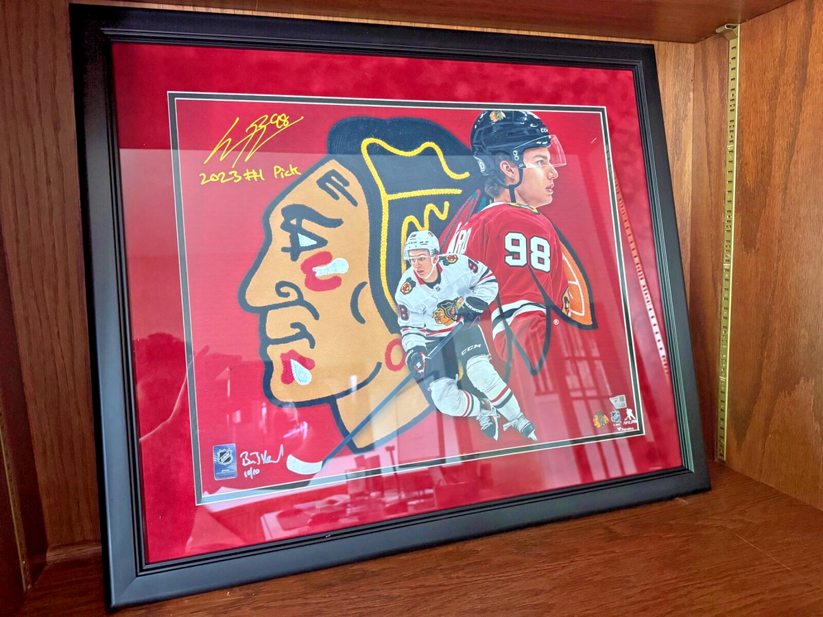 Connor Bedard Art by Brian Konnick Limited to 10 Signed / Inscribed 16X10 Framed