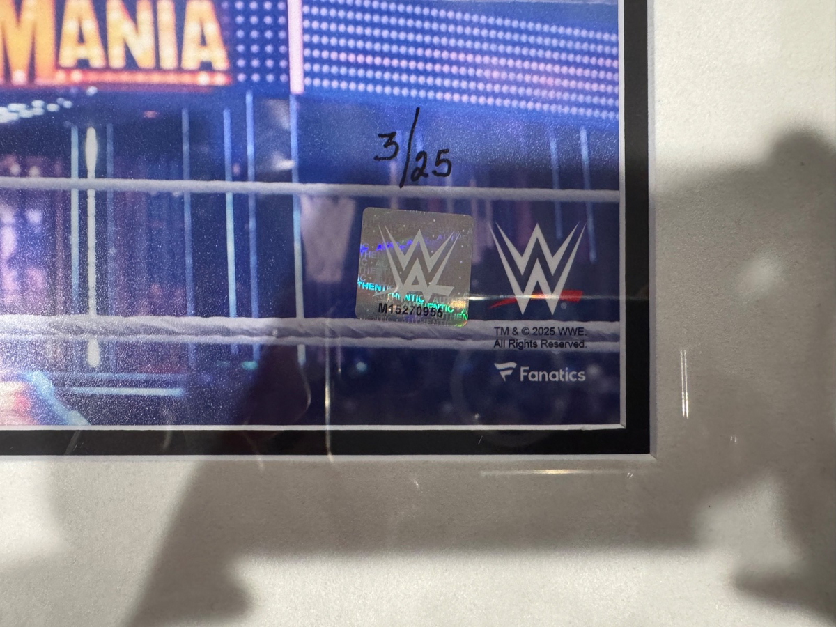 John Cena Farewell Wrestemania 17X Champion Signed / Multi Inscribed Photo to 25