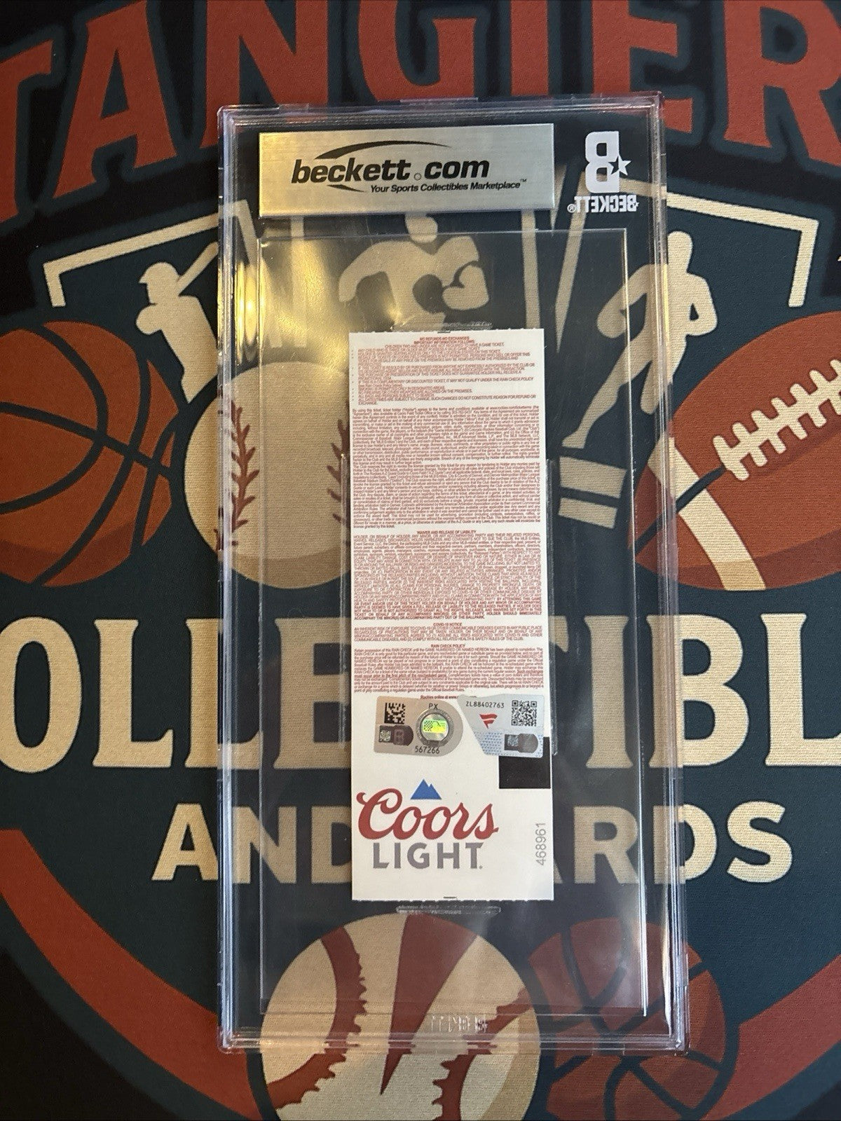 Pete Crow Armstrong Autographed MLB Debut Ticket Chicago Cubs 9/11/23 Beckett 9