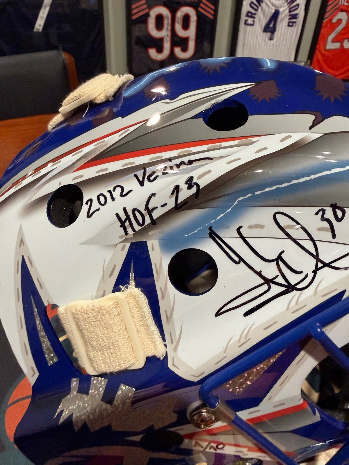 Henrik Lundqvist Signed & Multi-Inscribed LE 1/10 Replica Mask – Fanatics Auth
