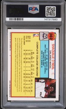 1992 Topps Sahquille O'Neal Signed Rookie PSA 10 / Auto 10 GEM MINT