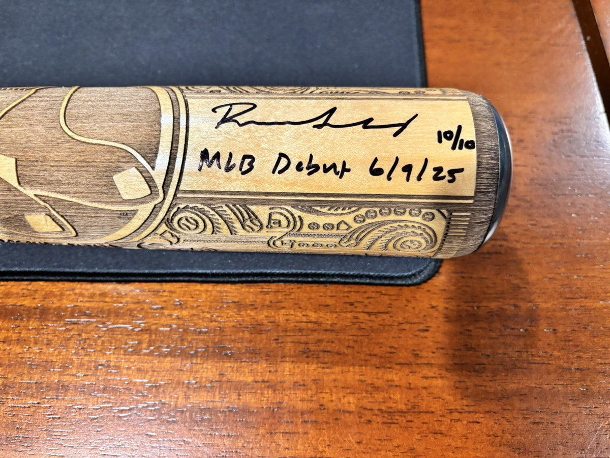 roman anthony signed bat Engraved And Inscribed “MLB Debut” Limited /10