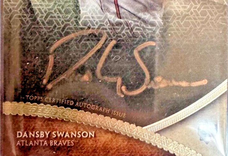 2017 Topps Tier One Autographs Dansby Swanson #BOA-DS 19/25 (AU, RC) Braves Cubs