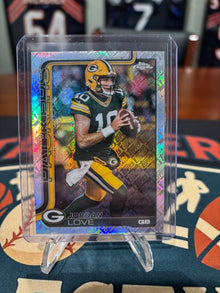 2025 Topps Chrome Jordan Love Fanatics Exclusive Topps Logo