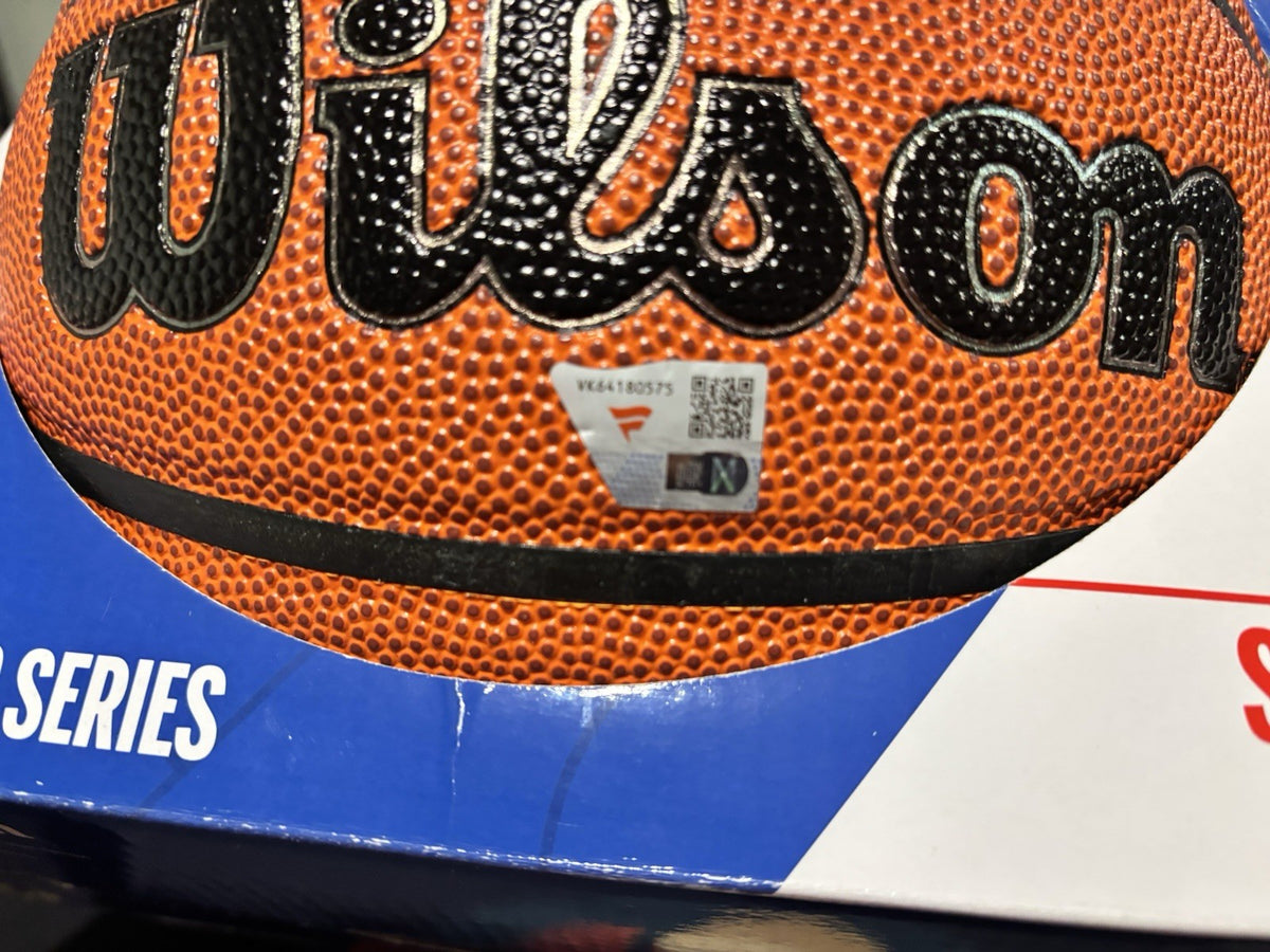 Jalen Brunson Signed Basketball New York Knicks Autograph