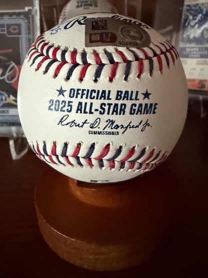 Pete Crow-Armstrong Signed 2025 MLB All-Star Baseball Inscribed /25 Fanatics