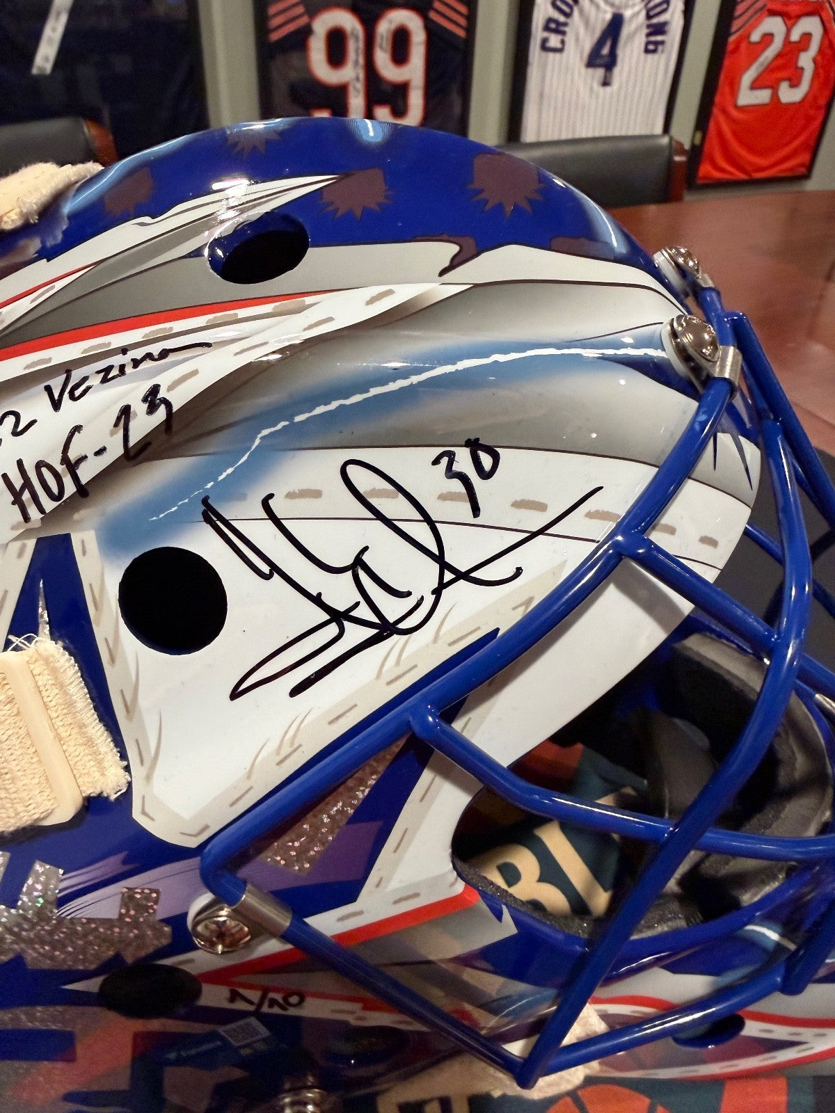 Henrik Lundqvist Signed & Multi-Inscribed LE 1/10 Replica Mask – Fanatics Auth